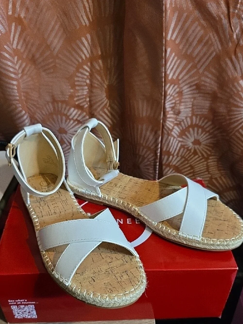 Journee Collection white espadrille